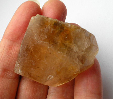 IMPERIAL TOPAZ with TOURMALINE INCLUSIONS